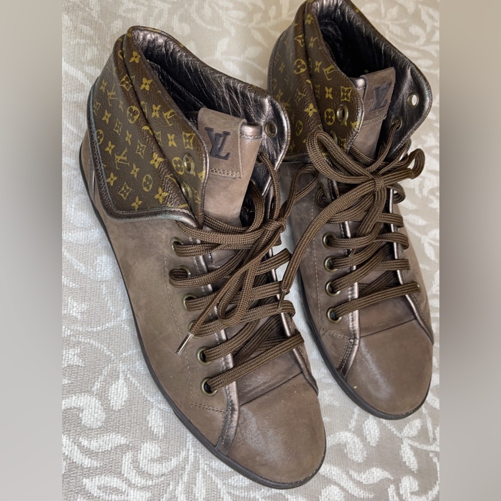 Louis vuttion, shoes size 40, brown an tan shoes